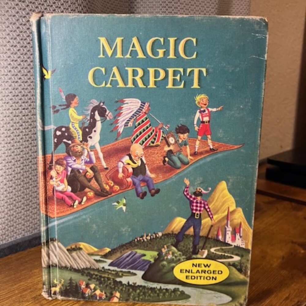 "The Magic Carpet Ride" Childrens Short Stories & Poems 374 Pages Vintage 1960
